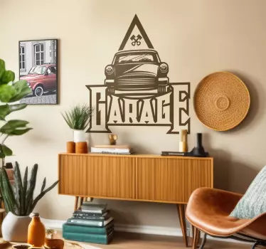 Autoaufkleber vintage Garage - TenStickers