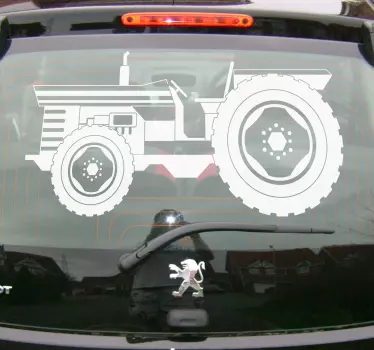 Aufkleber Auto Vintage traktor - TenStickers