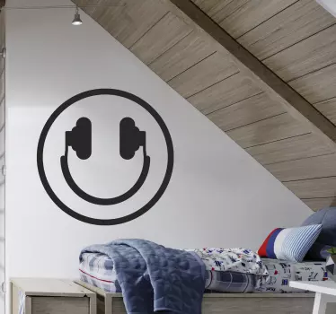 Aufkleber DJ Smiley - TenStickers