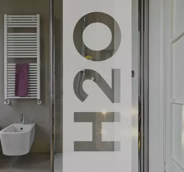 Folie Duschkabine  H2O - TenStickers