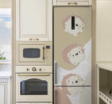 Kühlschrank Folie kuschelige Igel - TenStickers