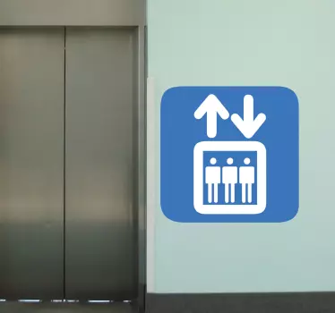 Sticker Fahrstuhl Icon - TenStickers