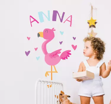 verschiedene Aufkleber Flamingo Personalisierbar Niedlich - TenStickers