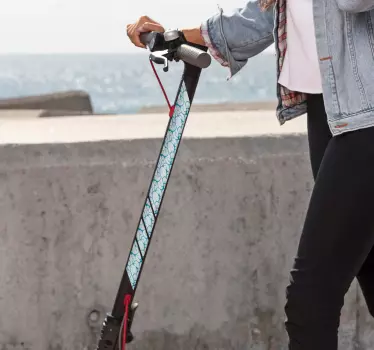 Aufkleber für Roller Blaue Muster - TenStickers