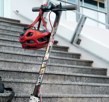 Aufkleber für Roller Sticker Bombe Design - TenStickers
