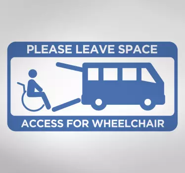Aufkleber für rollstuhlgerechtes Fahrzeug - TenStickers