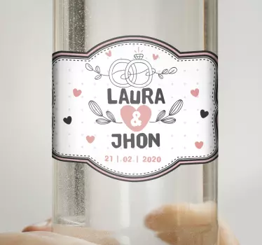 Aufkleber Hochzeit Lustiger hochzeitswodka - TenStickers