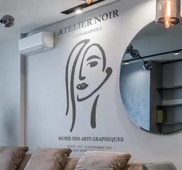 Wandtattoo Kunst Atelier Noir - TenStickers