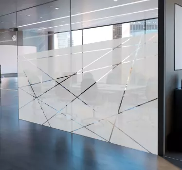 Fensteraufkleber transluzente Linien - TenStickers