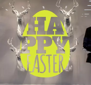 Schaufenster Aufkleber Osterei Happy Easter - TenStickers
