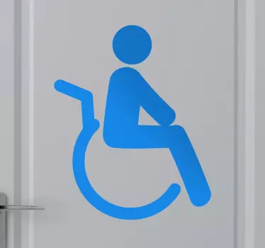 Aufkleber Rollstuhl - TenStickers