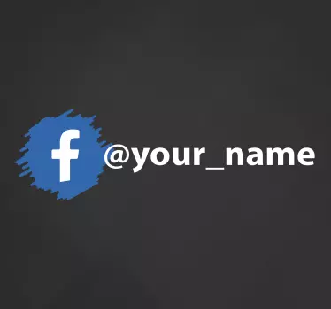 Schaufenster Aufkleber Personalisiert Facebook logo - TenStickers