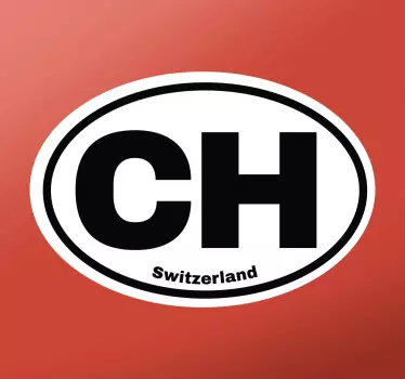 Schweiz CH Autoaufkleber - TenStickers
