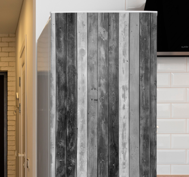 Kühlschrank Folie rustikale Holzpaneele - TenStickers
