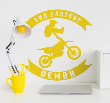 Aufkleber The Fastest Demon - TenStickers