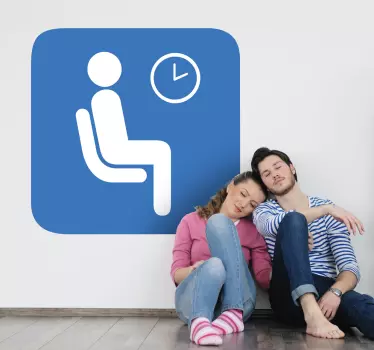 Sticker Wartezimmer - TenStickers