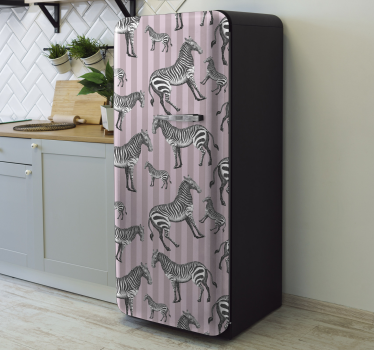 Kühlschrank Folie Zebramuster-overlay - TenStickers
