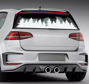 Auto Aufkleber Baum Waldbäume - TenStickers