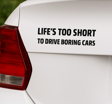 Autoaufkleber mach keine langweiligen autos daraus - TenStickers