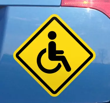 Aufkleber Auto Behinderten Symbol - TenStickers