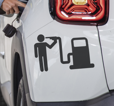 Autoaufkleber benzinkopf - TenStickers