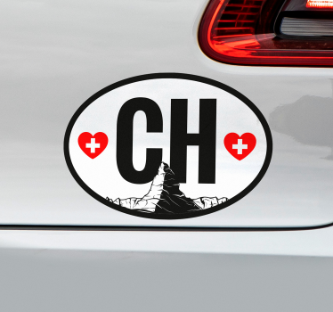 Autoaufkleber ch dekoriert - TenStickers