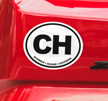 Autoaufkleber CH Symbol - TenStickers