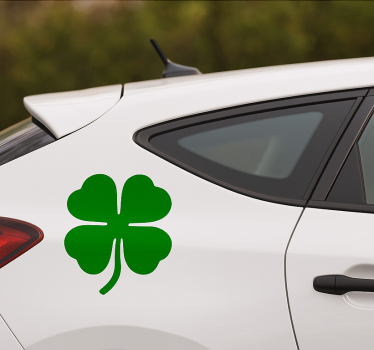 Autoaufkleber einfarbig glücksklee - TenStickers