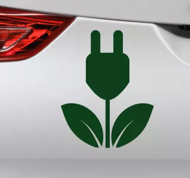 Elektroauto Stecker Autoaufkleber - TenStickers