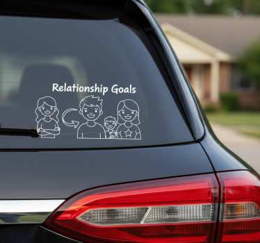 Autoaufkleber kreativer beziehungsstatus - TenStickers