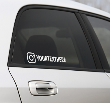 Autoaufkleber mit instagram benutzername - TenStickers