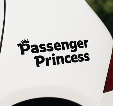 Autoaufkleber passagierprinzessin - TenStickers