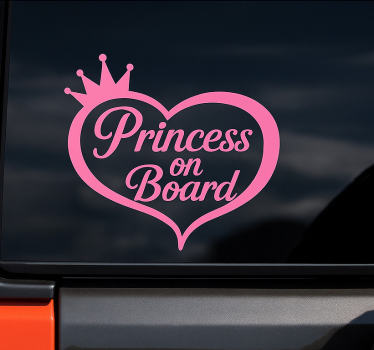 Autoaufkleber prinzessin an bord - TenStickers
