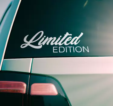 Autoaufkleber Text Limitierter Auflage - TenStickers