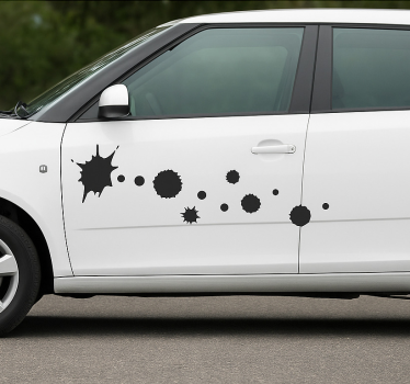 Autoaufkleber urbane tintenflecken - TenStickers