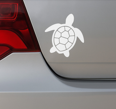 Autoaufkleber weiße schildkröte - TenStickers