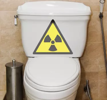 Wandtattoo Badezimmer Aufkleber Radioaktivität - TenStickers