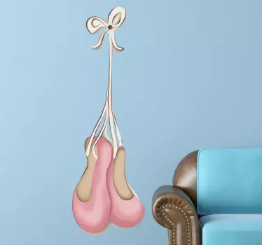 Ballettschuhe Aufkleber - TenStickers