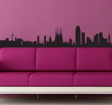 Barcelona Wandtattoo - TenStickers