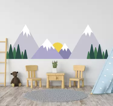 Berglandschaft Aufkleber - TenStickers