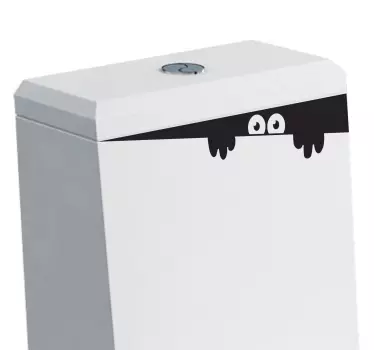 Sticker WC Blinzelndes Monster - TenStickers