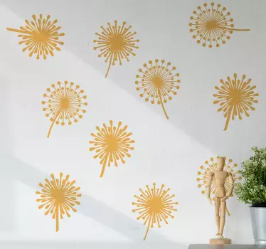 Blume Aufkleber Verschiedene arten von löwenzahn - TenStickers