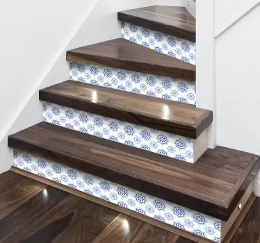 Wandtattoo Ornament Ornament Bordüre Treppe - TenStickers