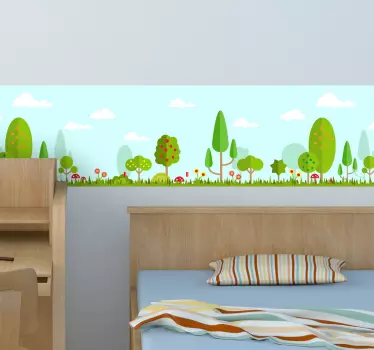 Bordüre Wald - TenStickers