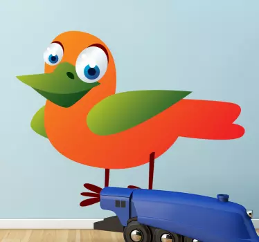 Bunte Möwe Aufkleber - TenStickers