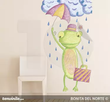 Buntstift Frosch Aufkleber - TenStickers