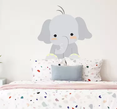 Dicker Elefant Aufkleber - TenStickers