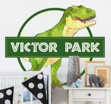 Dino Aufkleber Kundenspezifisches dinosaurierzeichen - TenStickers