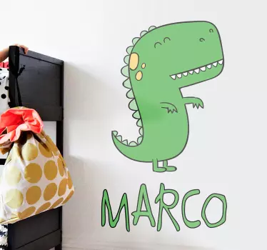 Dinosaurier personalisierter Namensaufkleber - TenStickers