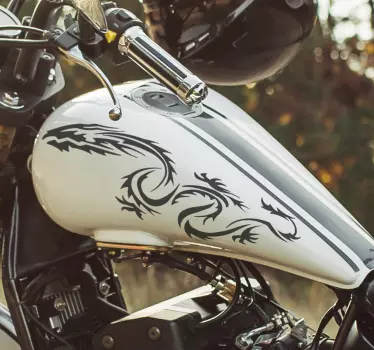Schlangenartiger Drache Motorrad Aufkleber - TenStickers